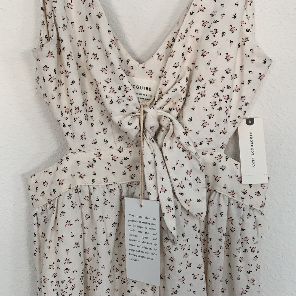 Cream floral dress